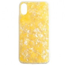 Case iPhone XS with pattern yellow-min
